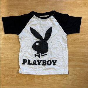 PLAYBOY Monochrome Tee with Iconic Logo